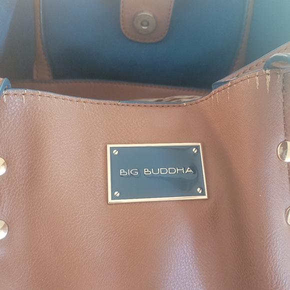 Big Buddha Tan Tote with Studded Trim - Picture 12 of 13